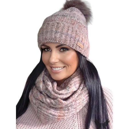 proPink GAJA Set - Cozy Winter Hat & Neck Warmer_Caps & Hats for Women