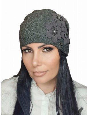 proElegant Floral Women's Winter Hat Graphite Warm Cozy_Caps & Hats for Women