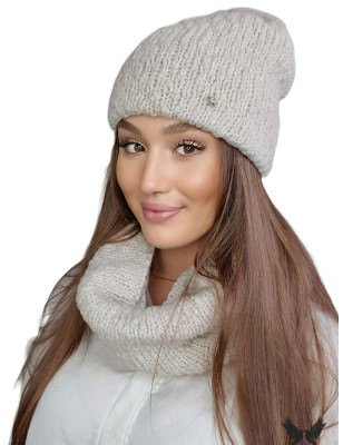 proCamel Winter Hat and Scarf Set Artistic Weaves_Caps & Hats for Women