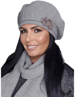 KAMEA Women's Houndstooth Beret, Adjustable Classic Hat