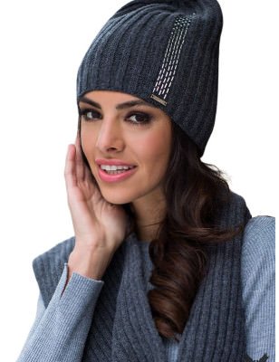 proWomen's Graphite Scarf Luxury Wool Winter Warm 185cm_Wraps, Scarves, Shawls for Women