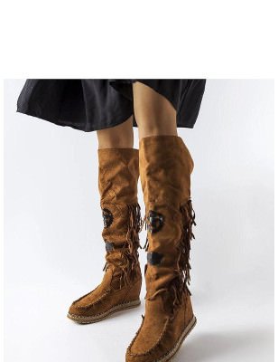 proEco Leather Platform Knee High Winter Boots_Over the Knee High Boots, Thigh High Boots