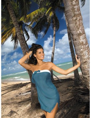 proElegant White Bow Tunic Beachwear_Beach Dresses, Cover-Ups, Pareos