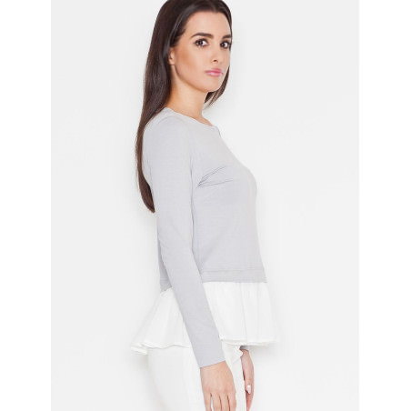 Long Sleeve Blouse with Frill Detail