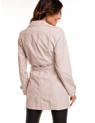 Women's Classic Trench Coat, Lace-Up Waist