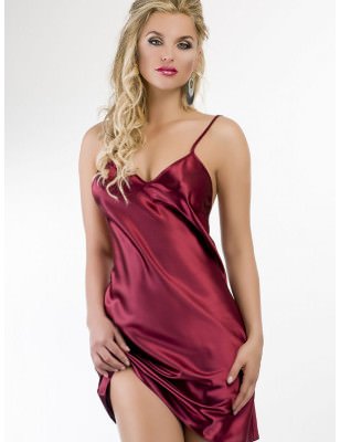 Adjustable Strap Satin Chemise