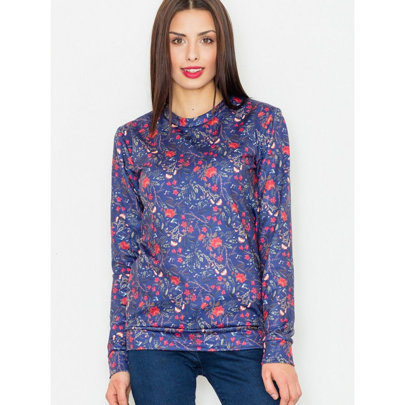 proFloral Print Long Sleeve Sweatshirt Women_Sweatshirts for Women