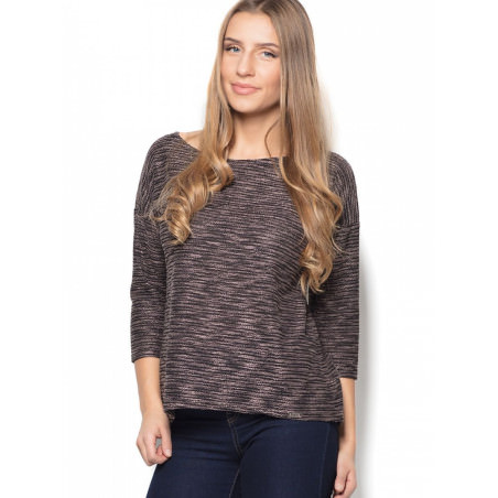 proChic Melange Blouse: Loose, Oval Neckline_Women`s Blouses, Tunics