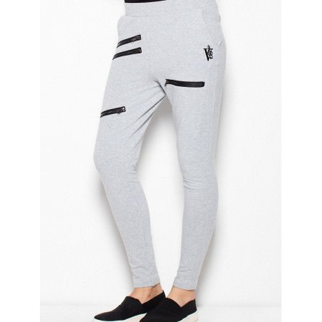 proTapered Sweatpants: Low Crotch, Zipper Details_Women`s Tracksuit Bottoms, Sports Pants