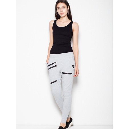 Tapered Sweatpants: Low Crotch, Zipper Details