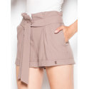 Women's High-Waist Cuffed Shorts Elegant Design