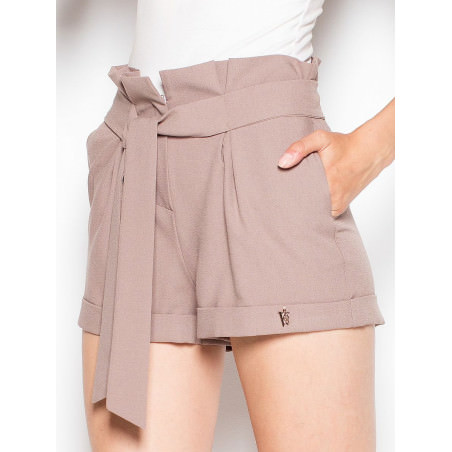 proWomen's High-Waist Cuffed Shorts Elegant Design_Shorts for Women, Crop Pants