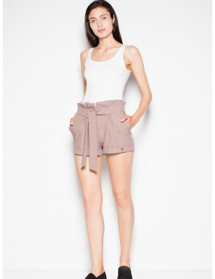 Women's High-Waist Cuffed Shorts Elegant Design