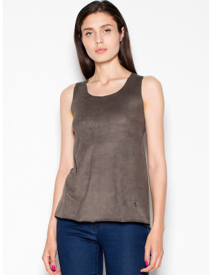 proLight Suede Shoulder Blouse - Chic, Versatile & Comfortable_ Tops