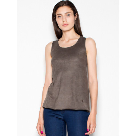 proLight Suede Shoulder Blouse - Chic, Versatile & Comfortable_ Tops