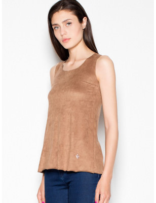 proLight Suede Shoulder Blouse - Chic, Versatile & Comfortable_ Tops