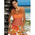 Italian Floral Tunic - Summer Beach Cover-Up