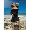 Italian Beach Cover-Up Tunic with Adjustable Drawstring