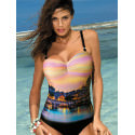 Elegant One-Piece Swimsuit, Padded Cups & Adjustable Straps