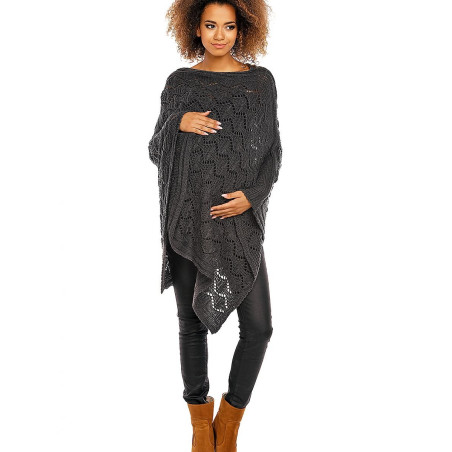 Openwork Poncho, Oversized Chic Autumn Wrap