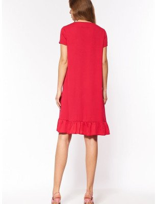 Viscose Loose Dress with Bow Belt - Perfect for Warm Days and Weekends