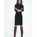 Fall Must-Have Waist-Defined Dress with Zipper - Perfect for Work