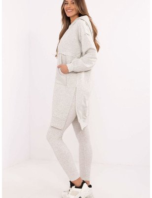 Casual Women's Cotton Sweatshirt and Leggings Set - Comfortable Everyday Style